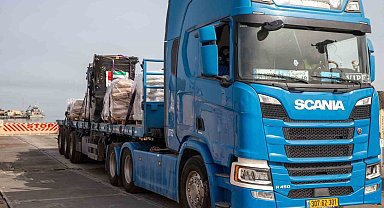 Gazze açıklarındaki geçici iskeleden 569 ton yardım ulaştırıldı