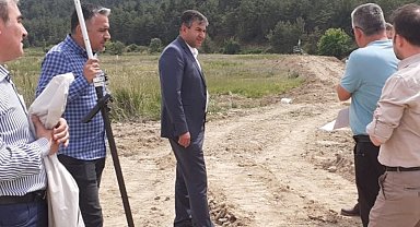 Gediz Ilıca bölgesinde dere ıslahı ve köprü yapımı başladı