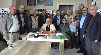 Gedizliler Yardımlaşma ve Dayanışma Derneği'nden İsrail'e protesto