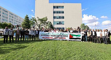 GİBTÜ öğrencilerinden Gazze'ye destek için "Çadır Nöbeti"