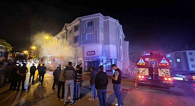 Gölbaşı'nda market deposunda çıkan yangın korkuttu