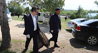 Günyüzü'ndeki ormanlık alanda mıntıka temizliği yapıldı