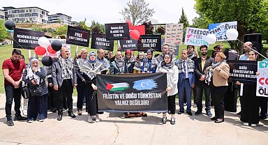 Hasan Kalyoncu Üniversitesi'nde Filistin'e destek yürüyüşü düzenlendi