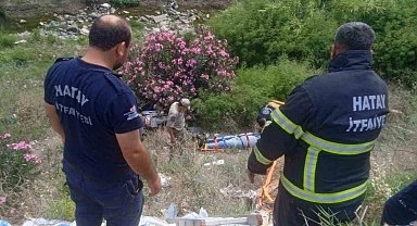 Hatay'da motosiklet uçuruma yuvarlandı: 1 yaralı