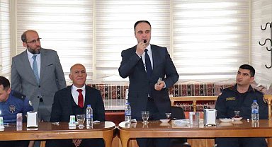 Hisarcık Kaymakamı İsmail Tosun'a veda yemeği