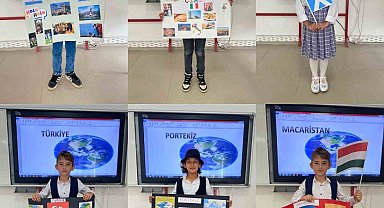 Hisarcık'ta öğrenciler farklı ülkeleri yöresel kıyafetlerini giyerek tanıttılar