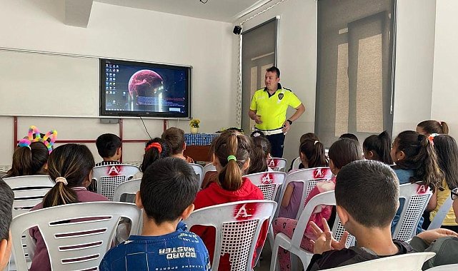 Hisarcık'ta öğrencilere trafik eğitimi