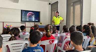 Hisarcık'ta öğrencilere trafik eğitimi