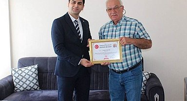 Hisarcık'ta şehit ailesi ve gazilere Şükran Belgesi