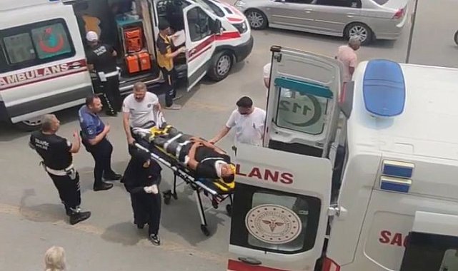 İki motosikletli çarpıştı, 2 kişi yaralandı: O anlar kamerada