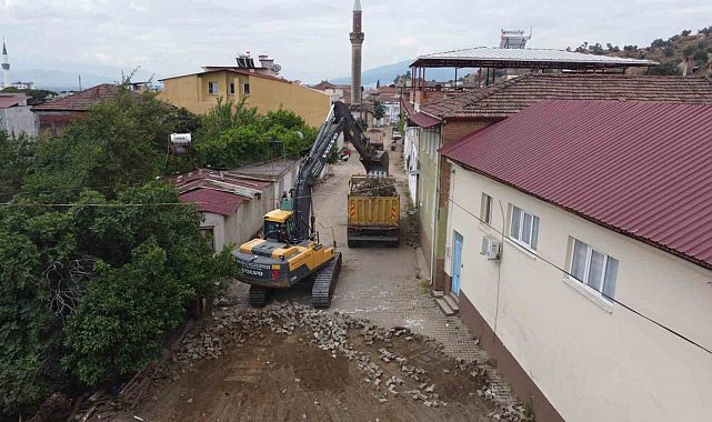 İsabeyli'de yol çalışması başladı