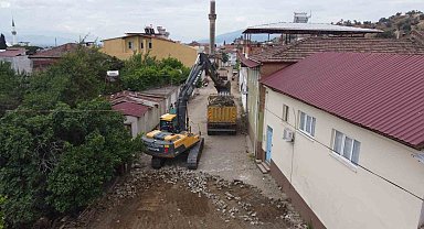 İsabeyli'de yol çalışması başladı