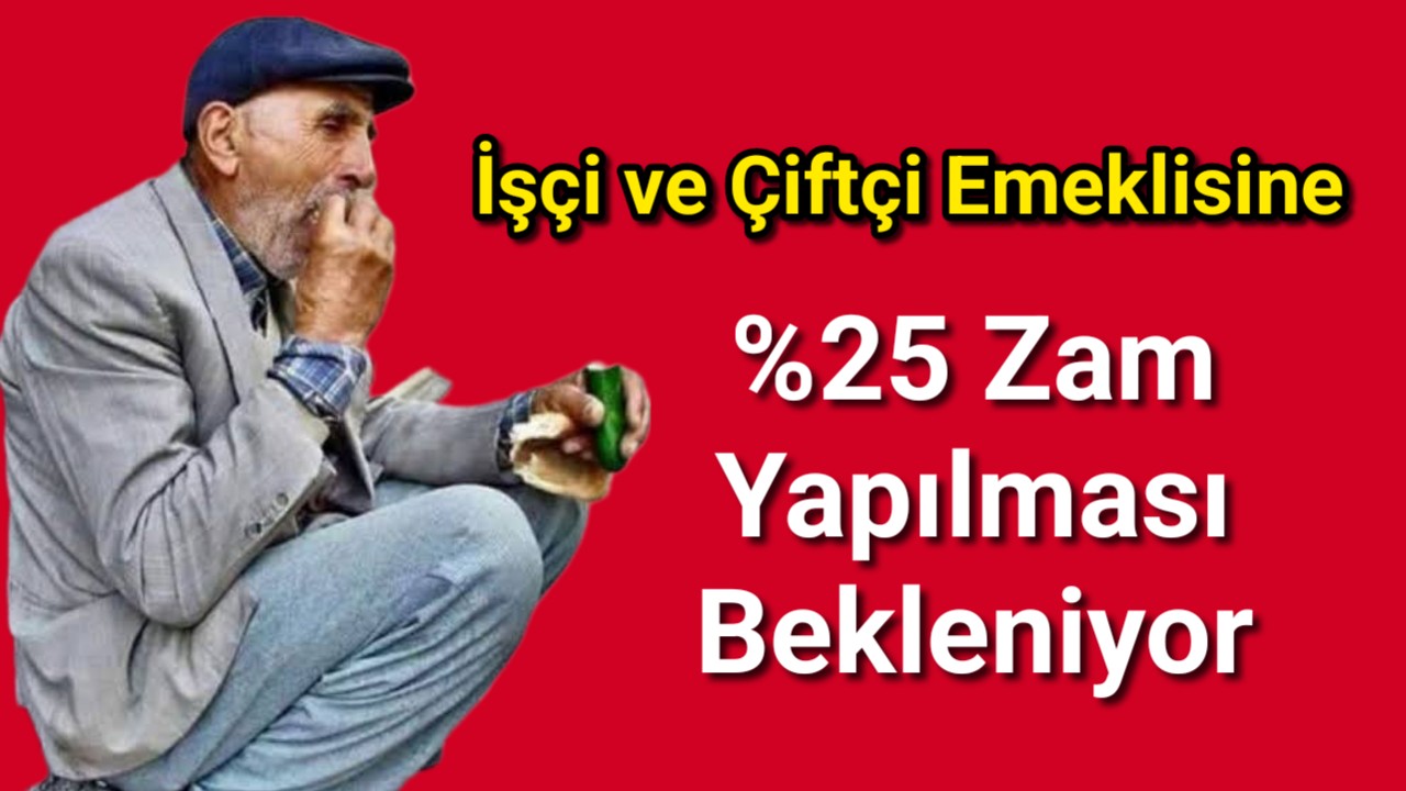 İşçi ve Çiftçi Emeklisine % 25 Zam Göründü