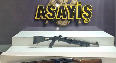 İskenderun'da silah ve fişek ele geçirildi