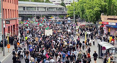 İsrail'in Refah'a yönelik saldırıları Berlin'de protesto edildi