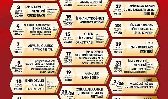 İzmir sanata doyacak
