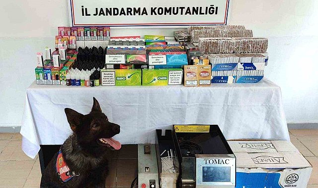 Jandarmadan kaçakçılık operasyonu: 210 bin TL'lik malzeme ele geçirildi