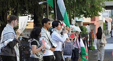 Japonya'da kamu yayıncısı NHK televizyonuna "İsrail" protestosu