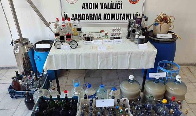 Kaçak alkol üretimine jandarma baskını: 1 gözaltı