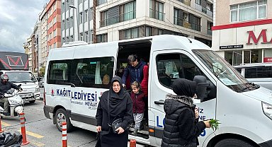 Kağıthane'de kabir ziyareti yapmak isteyen vatandaşlara ulaşım desteği