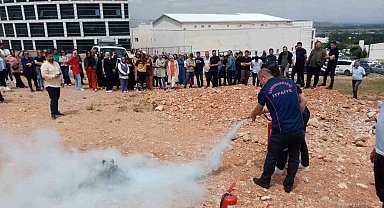 Kahramanmaraş itfaiyesinden yangın ve arama kurtarma tatbikatı