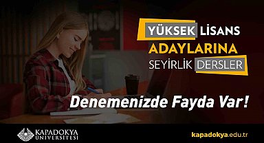 Kapadokya Üniversitesi seyirlik derslere başlıyor