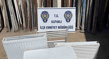 Kapaklı'da kalorifer peteği hırsızı yakalandı