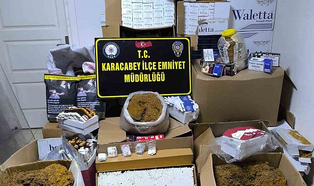 Karacabey'de kaçak sigara operasyonu