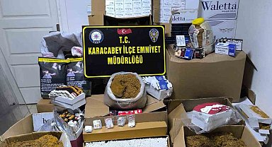 Karacabey'de kaçak sigara operasyonu