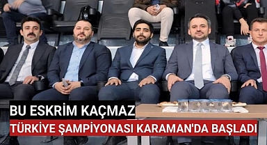 Karaman'da Eskrim Heyecanı Başladı