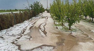 Karaman'da dolu ve sel 100 bin dekar ekili alanda zarara yol açtı