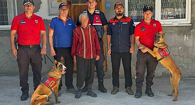 Karaman'da kaybolan yaşlı adamı iz takip köpekleri buldu