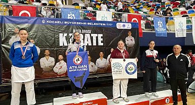 Karatede 1 altın 2 bronz madalya