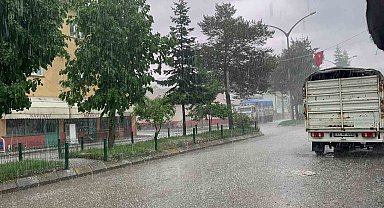 Kastamonu'da dolu yağdi