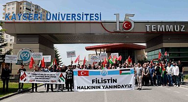 Kayseri Üniversitesi Filistin halkının yanında