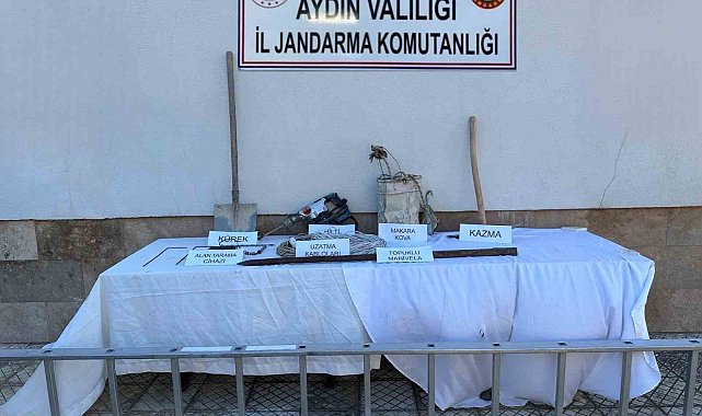 Kazdıkları çukurda yakalandılar