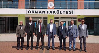 KBÜ Rektörü Prof. Dr. Fatih Kırışık Orman Fakültesini ziyaret etti
