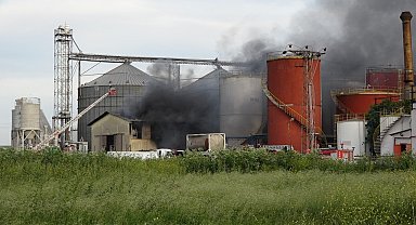 Kırklareli'nde atık yağ fabrikasında yangın