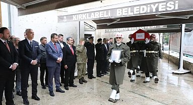 Kırklareli'nde Kıbrıs gazisi son yolculuğuna uğurlandı
