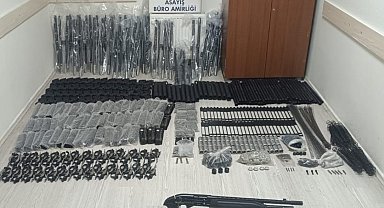 Konya'da bin 279 tüfek parçası ele geçirildi