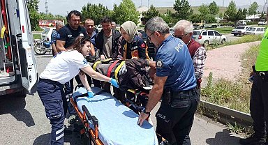 Konya'da motosiklet kazası: 1 yaralı