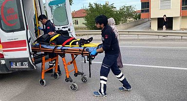 Konya'da üç tekerlekli bisiklet otomobille çarpıştı: 1 yaralı