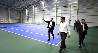 Konya'nın en büyük kapalı tenis kortu tamamlandı
