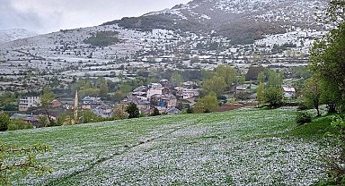 Kop Dağı'nda kar yağışı ve sis etkili oldu
