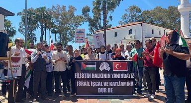 Köyceğiz'de Filistin'e destek yürüyüşü yapıldı