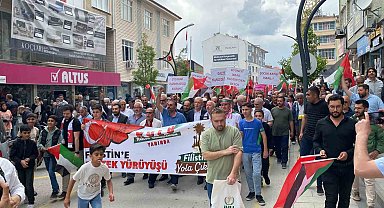 Kulu'da Filistin'e destek yürüyüşü
