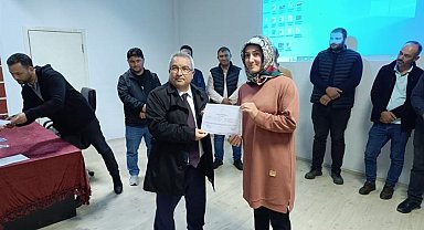 Kursiyerler sertifikalarını aldı