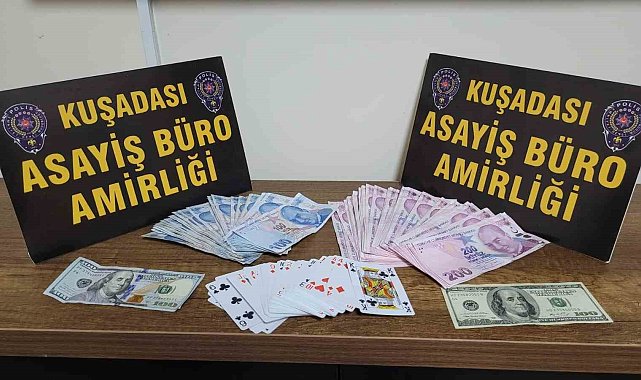 Kuşadası'nda kumar operasyonu