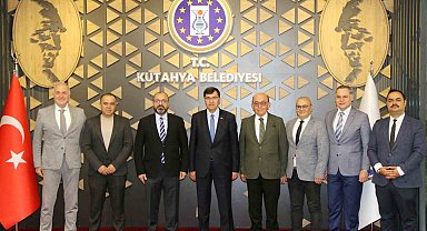 Kütahya OSB yönetimi, Belediye Başkanı Eyüp Kahveci'yi ziyaret etti