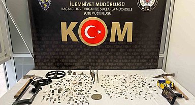 Kütahya'da 7 adrese eş zamanlı tarihi eser kaçakçılığı operasyonu: 5 gözaltı